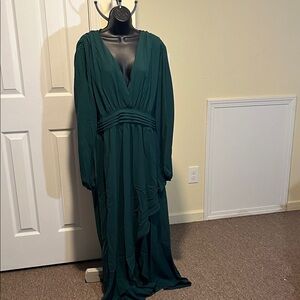 Elegant Green Women's Dress